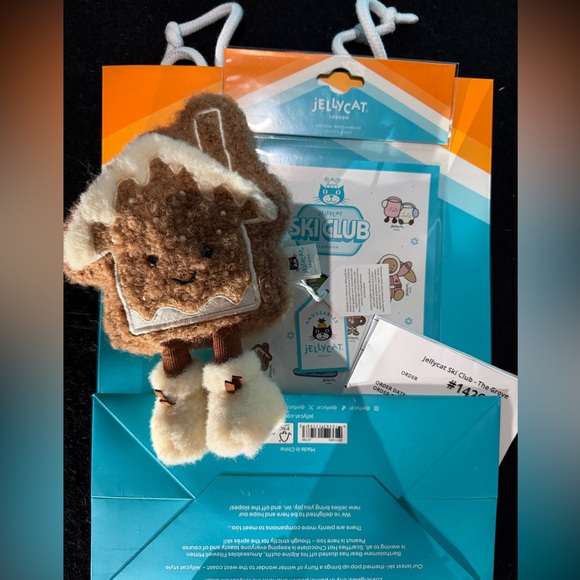 Jellycat Amuseables Molasi Cookie LA The Grove Pop Up Ski World Exclusve Set - Picture 3 of 3